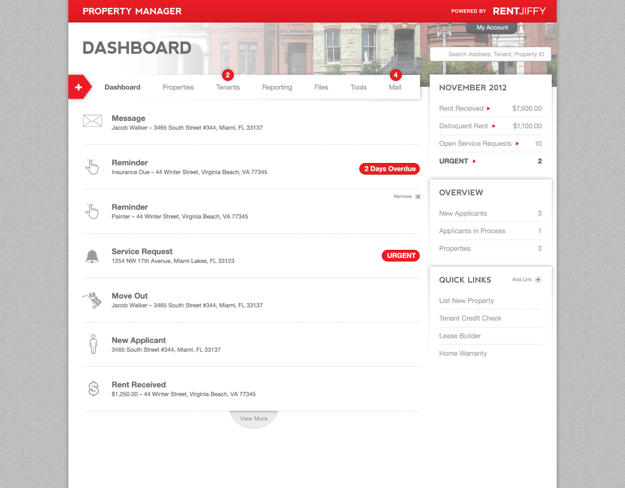 Landlord-Dashboard